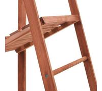 Grande jardinière - 45 x 40 x 145 cm - Bois de cèdre massif - Pliable - Marron - Échelle à fleurs verticale et support pour plantes - Jardinière décorative pour l'intérieur et l'extérieur