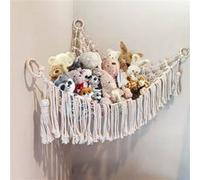Grande Jouet Hamac HAOBUY Hamac Jouet de Rangement Blanc 110*88 cm G