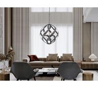 Grande lampe d'extérieur suspendue Vieux noir E14 40W Forgeron Quintiesse