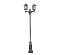 Grande lanterne de jardin noire E27 60W Wexford Elstead
