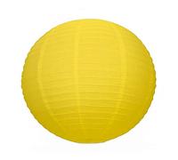 Grande Lanterne Japonaise Jaune, diam. 50 cm, Lampion Boule Papier, à Suspendre