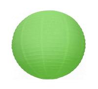 Grande Lanterne Japonaise Vert moyen, diam. 50 cm, Lampion boule Papier vert, à suspendre
