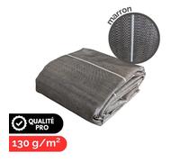 Grande Largeur 4 15m Toile de paillage anti mauvaises herbes / Longueur 5m / Coloris Marron / 130gr/m2