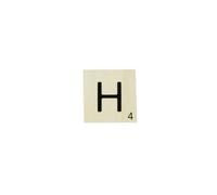 Grande Lettre En Bois Façon Scrabble 10 Cm Lettre H