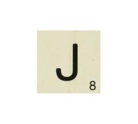 Grande Lettre En Bois Façon Scrabble 10 Cm Lettre J