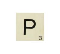 Grande Lettre En Bois Façon Scrabble 10 Cm Lettre P
