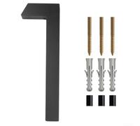 Grande maison de 15,2 cm pour numéros d'adresse, design haute visibilité (1 | Effet d'ombre 3D, esthétique moderne, facile à lire à distance, adapté pour les maisons contemporaines