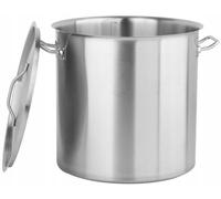 Grande marmite POT Casserole avec couvercle Acier inoxydable 71l Nouveau Moderne Robuste