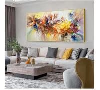Grande Peinture Abstraite Art Coloré Fleur Affiche Toile Peinture Pour Salon Mur Art Photo Décor À La Maison 60x120cm Sans Cadre