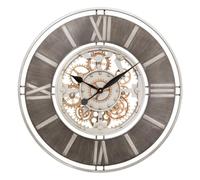 Grande Pendule Murale en Métal Doré D 70 cm - Atmosphera