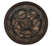 Horloge murale Alban, vintage, mécanisme visible, Ø 76 cm