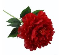 Grande pivoine artificielle en plastique pour décoration de table de | 75 cm de haut pour la tige, fleur de pivoine réaliste, matériau plastique, idéal pour les vases de sol