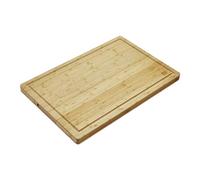 Grande planche à découper en bambou ORGA-BOX de taille XXXL : 610 x 405 x 32 mm/Parfait pour découper la dinde, la viande, les légumes/Avec poignée encastrée et rainure à jus