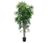 Grande Plante Artificielle en Pot 190 cm, Vert, Arbre Artificiel, Bambou, 1400 Feuilles, Real Touch, décoration, Brise-Vue, Plante d'intérieur, décoration de Balcon