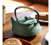 Grande plaque chauffante en fonte pour infuseurs à thé, 20 onces, 800 ml, vert