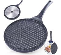 Grande poêle à griller 27 cm en aluminium antiadhésif pour cuisinières à gaz et à induction