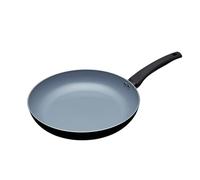 Grande Poêle à Induction MasterClass Eco avec Céramique Non Toxique, Antiadhésive, Sans Produits Chimiques, en Aluminium / Fer, Noire / Bleue, 30 cm