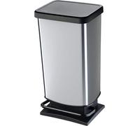 Grande poubelle de 60 litres avec pédale et couvercle - Grande capacité
