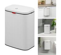 Grande poubelle de 8 litres avec couvercle coulissant pour la cuisine et la salle de bain - polyvalente et élégante