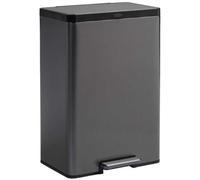 Grande Poubelle Metallique 2 Bacs à pédale 60 litres