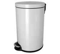 Grande Poubelle pour salle de bain professionnelle 20 litres - Blanc