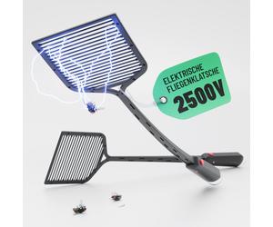 Grande raquette électrique anti-moustiques, incluant les piles - Élimine les mouches, les moustiques, les maringouins et autres insectes