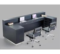 Grande réception en MDF et acier inoxydable au design moderne