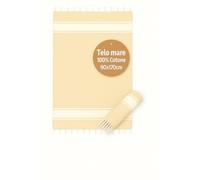 Grande serviette de plage 90x170 cm 100% coton - Fouta anti-sable, légère, absorbante et compacte - Serviette de plage avec franges