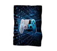 Grande Serviette de Plage Poncho Microfibre XL XXL Thème de Jeu Gamer Manette Jeu Vidéo Garçon Serviette de Bain Homme Séchage Rapide Bain de Soleil Transat Tapis Spa Voyage (Couleur1,100 x 180 cm)