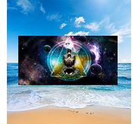 Grande Serviette Plage Serviette Bain Microfibre Absorbante Séchage Rapide XL XXL, 3D Ciel Etoilé Bouddha Halloween Forêt Renard Thème Serviette Enfants Jeune Homme Couverture (Couleur1,100x200cm)