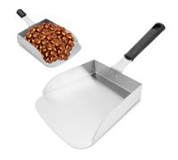 Grande Spatule à Hamburger Smash, Plaque Chauffante en Acier Inoxydable Food Mover Barbecue Pelle Grattoir pour Aliments Frits, sauté et Déplacer les Aliments