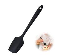 Grande spatule en silicone de 29 cm, 250 °C, résistante à la chaleur, anti-adhésive, flexible, sans coutures, noire - Ustensiles de cuisine en silicone avec noyau en nylon pour mélanger et gratter