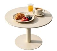 Grande table à manger ronde pour petit-déjeuner, table basse pour boissons | Table de bar Comptoir Tables de bistro pub | Petites tables d'appoint pour salon extérieur intérieur(Blanc,40x40x72cm)