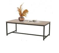 GRANDE TABLE BASSE LOFT INDUSTRIEL LONGUE CONSOLE APPOINT SALON BOIS METAL