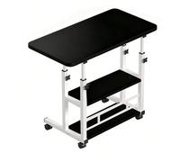 Grande table de chevet mobile, table d'appoint pour ordinateur portable à roulettes, 3 compartiments de rangement, réglable en hauteur, ergonomique, mobile, idéale pour la chambre, le salon, le bureau