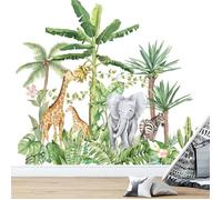 Grande taille Muraux Animaux Forêt Arbre Autocollant Mural,Sticker Mural Animal pour Chambre d'enfant