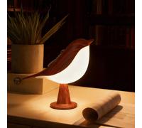 Grande taille Pie & Oiseau Forme Veilleuse, Design créatif, Convient pour Chambre à coucher, Pièce, Bureau, Salon, Étude, Cadeau, Lumière de décoration originale, Décoration de chevet, 3 températures