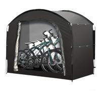 Grande tente de rangement d'extérieur imperméable, coupe-vent | Abri de jardin portable pour vélo, équipement de moto, 200 x 80 x 165 cm, noir et vert