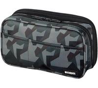Grande trousse à double fermeture éclair pour l'école ou le bureau, 6 compartiments