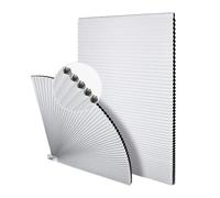 Grandekor Lot de 2 stores en arc sans perçage 121,9 cm x 61 cm, stores à nid d'abeille sans cordon, occultants, pour portes et fenêtres demi-circulaires, cuisine, chambre d'enfant, salon, chambre à
