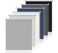 Grandekor Store d'obscurcissement sans percer & avec percer Gris clair 60x130cm Store d'obscurcissement Klemmfix Stores pour fenêtres sans percer