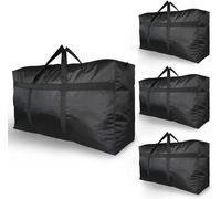 Grandes boîtes de rangement, lot de 4, sacs de déménagement résistants pour vêtements et couvertures