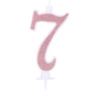 grandes bougies scintillantes rose gold 7