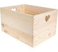 Grandes caisses en bois XXL | 40 x 30 x 24 cm | avec poignées | Idéales pour les documents, les jouets et les outils | Style vintage