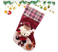 Grandes chaussettes de Noël | Sacs de bonbons bonhomme de neige et Père Noël - Bas de Noël Décoration pour Cheminée, Pour Noël, Nouvel An, Salon, Comptoir Chambre Fenêtre Porte Principale Ar