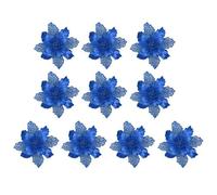 Grandes Fleurs Artificielles À Paillettes De 11cm, 10 Pièces, Pendentifs Pour Arbre De Noël, Ornement Diy