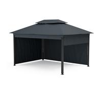 Grandezza Cortina pergola de jardin 3x4 m | résistante aux intempéries | thermolaquée | volets roulants latéraux