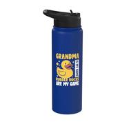 Grandma is my Name Canards en caoutchouc sont mon jeu Canard en caoutchouc Stainless Steel Insulated Water Bottle