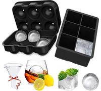 Grands bacs à glaçons carrés, en silicone, lot de 6, sans BPA, pour enfants