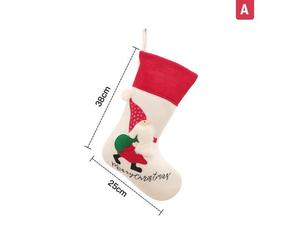 Grands Bas De Noël Père Noël Pour Aarbre De Cheminée, Pour Suspendre Des Chaussettes, Cadeau De Noël, Sac Cadeau, Pendentif De Noël